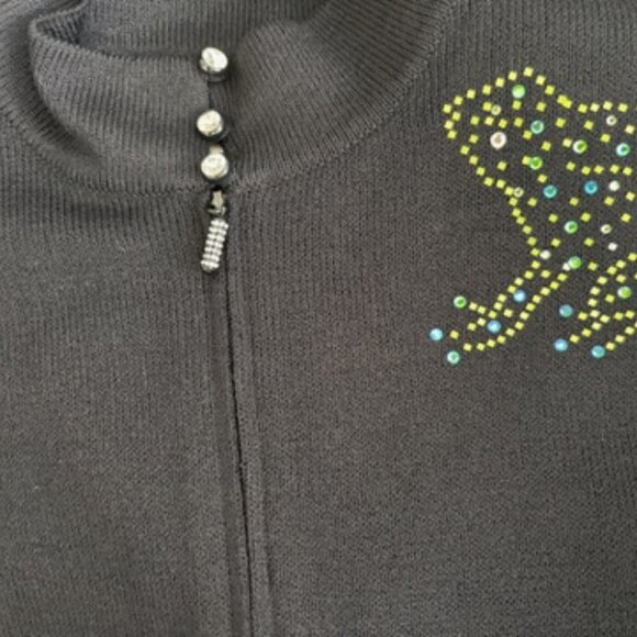 St. John Evening Embellished Black Knit Jacket – Size 4 - Picture 6 of 6